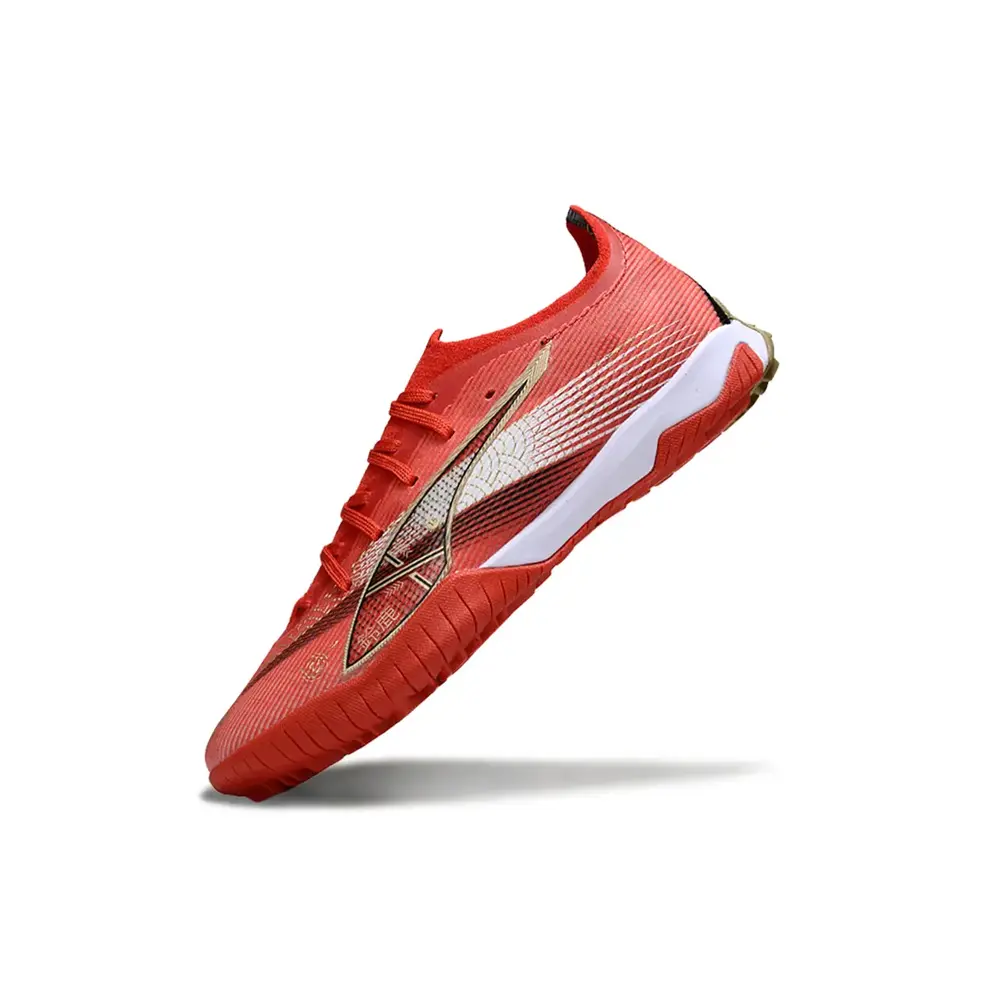 Chuteira Society Puma Ultra 6 Ultimate TF Vermelha e Branca