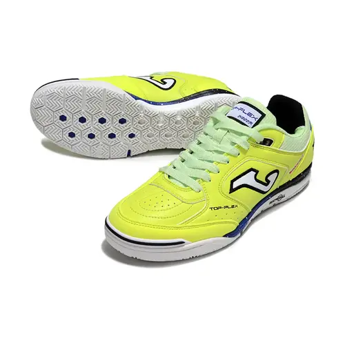 Chuteira Futsal Joma Top Flex Rebound IC Verde, Preto e Azul