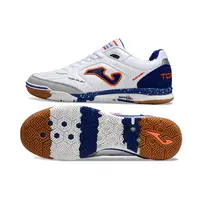 Chuteira Futsal Joma Top Flex Rebound IC Branca e Azul - imagem 4