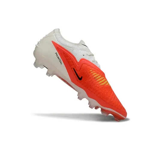 Chuteira Campo Nike Phantom GX 6 Elite FG Branco e Laranja 