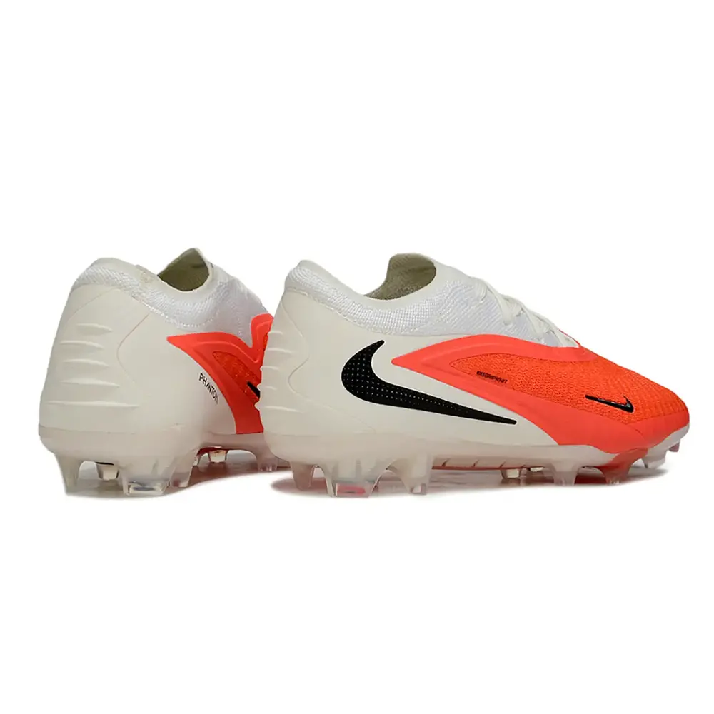 Chuteira Campo Nike Phantom GX 6 Elite FG Branco e Laranja