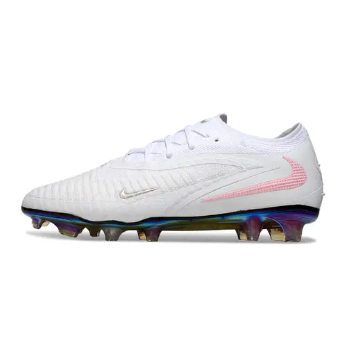Chuteira Campo Nike Phantom GX 6 Elite FG Branco e Rosa