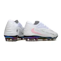 Chuteira Campo Nike Phantom GX 6 Elite FG Branco e Rosa Controle - imagem 6