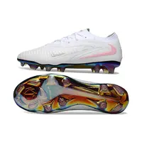 Chuteira Campo Nike Phantom GX 6 Elite FG Branco e Rosa Controle - imagem 4