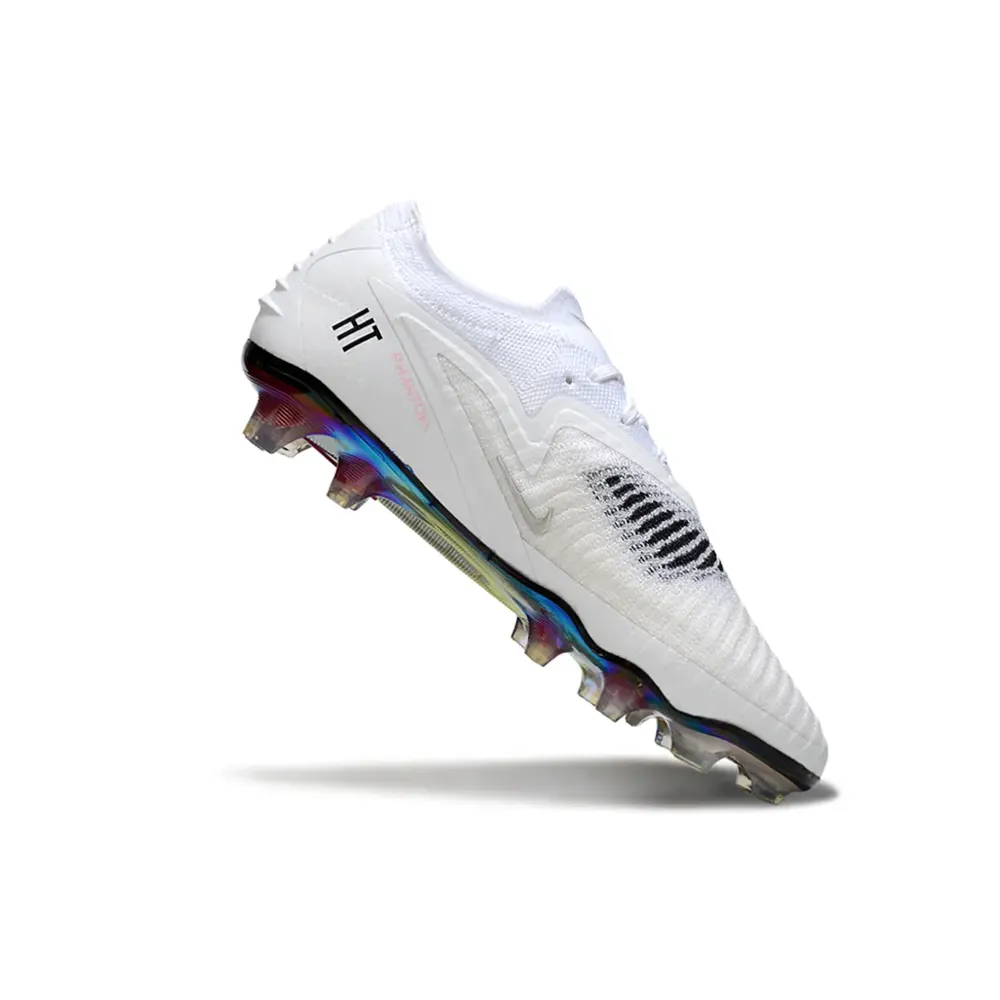 Chuteira Campo Nike Phantom GX 6 Elite FG Branco e Rosa Controle