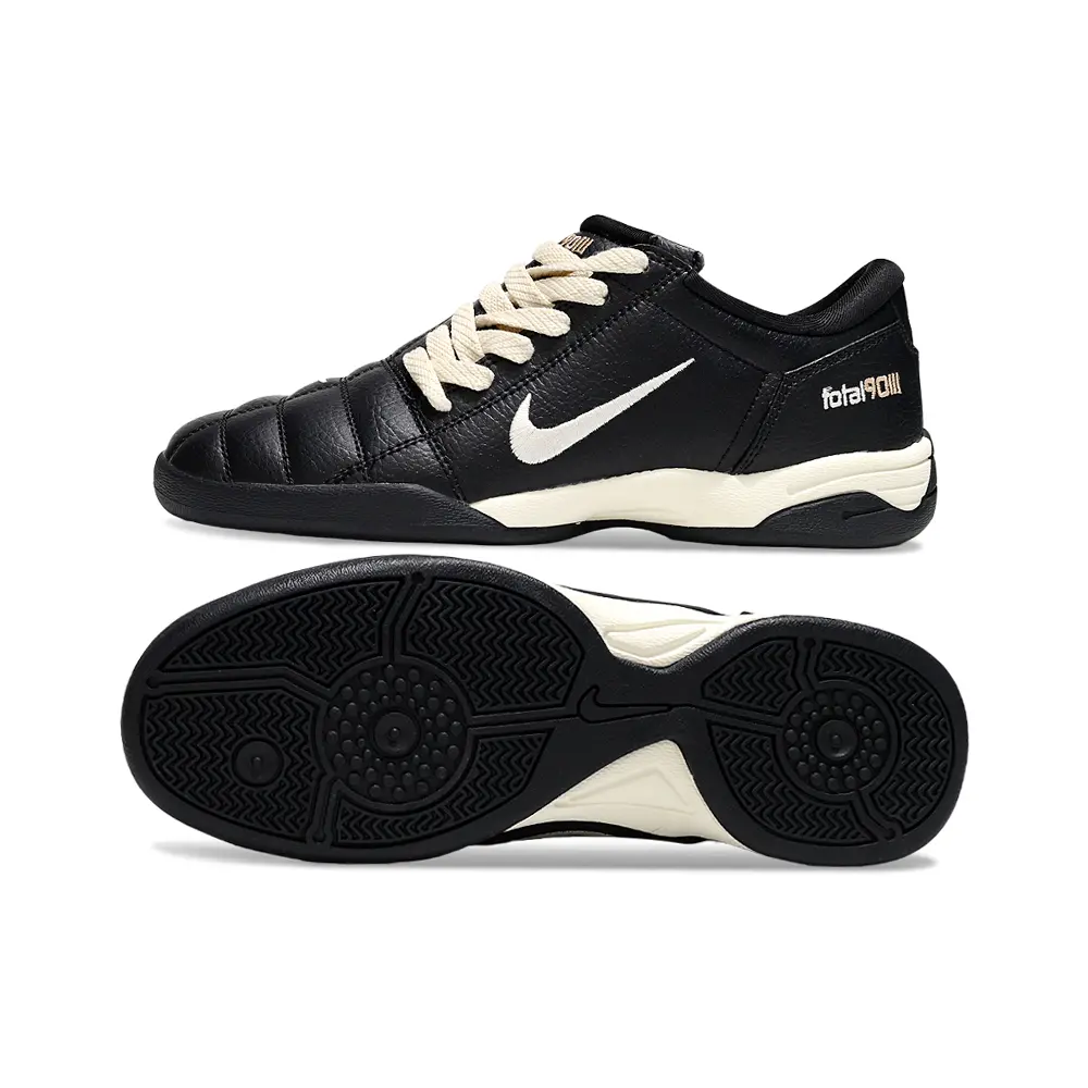 Chuteira Futsal Nike Total 90 IC | Preto e Bege