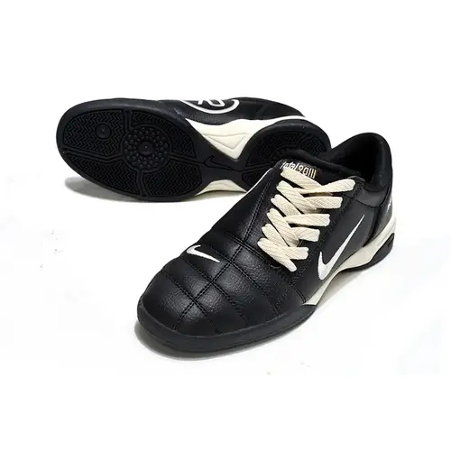 Chuteira Futsal Nike Total 90 IC Preto e Bege 