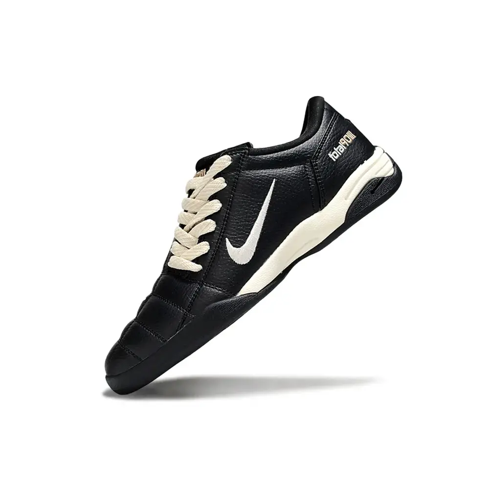 Chuteira Futsal Nike Total 90 IC | Preto e Bege
