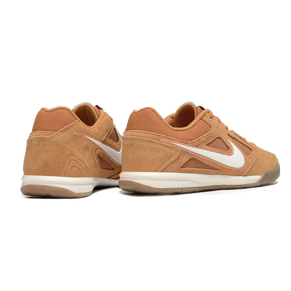 Chuteira Futsal Supreme Nike SB | Marrom e Branco