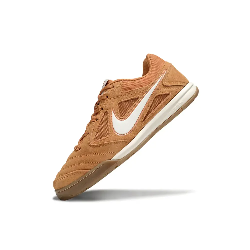 Chuteira Futsal Supreme Nike SB | Marrom e Branco