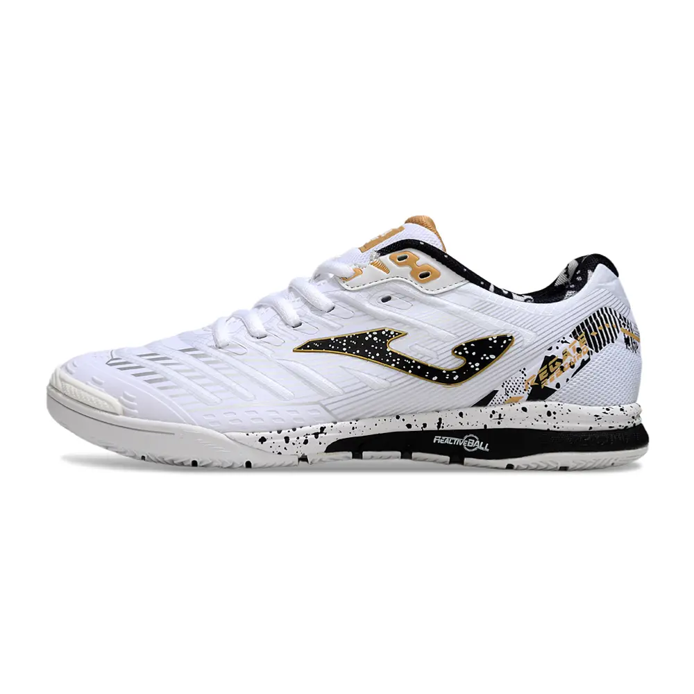 Chuteira Society Joma Top Flex TF | Preta e Laranja