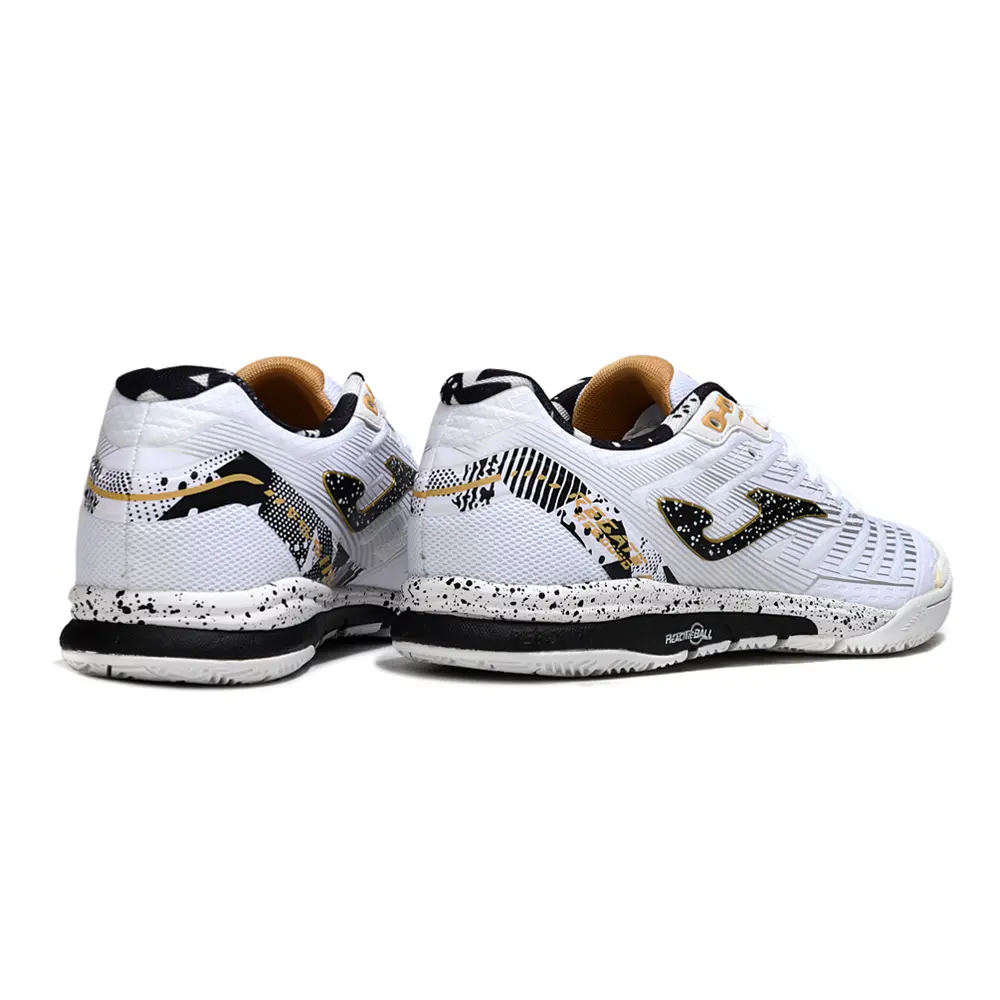 Chuteira Society Joma Top Flex TF | Preta e Laranja