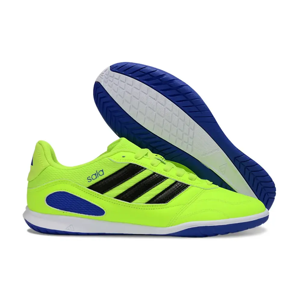 Chuteira Futsal Adidas Top Sala IC Verde, Azul e Preto