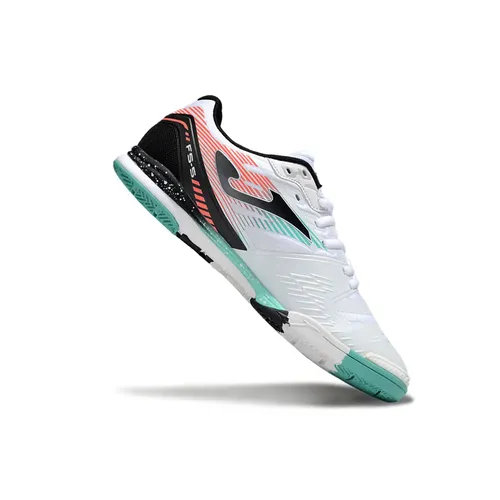 Chuteira Futsal Joma Regate Rebound IC Branca, Preta e Verde