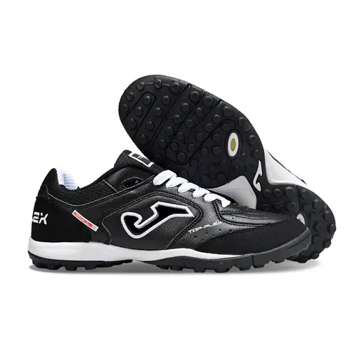 Chuteira Society Joma Top Flex Rebound TF Preta e Branca