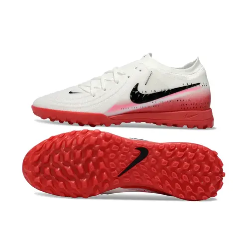 Chuteira Society Nike Phantom GX 2 Elite TF Branco e Vermelho
