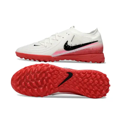 Chuteira Society Nike Phantom GX 2 Elite TF Branco e Vermelho