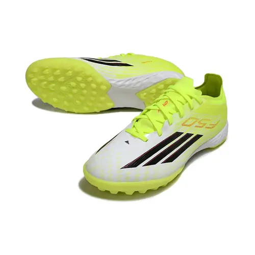 Chuteira Society Adidas F50 TF Verde e Branco