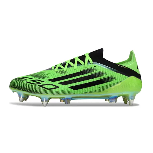 Chuteira Campo Adidas F50 Ponta de Aluminio Verde e Preto