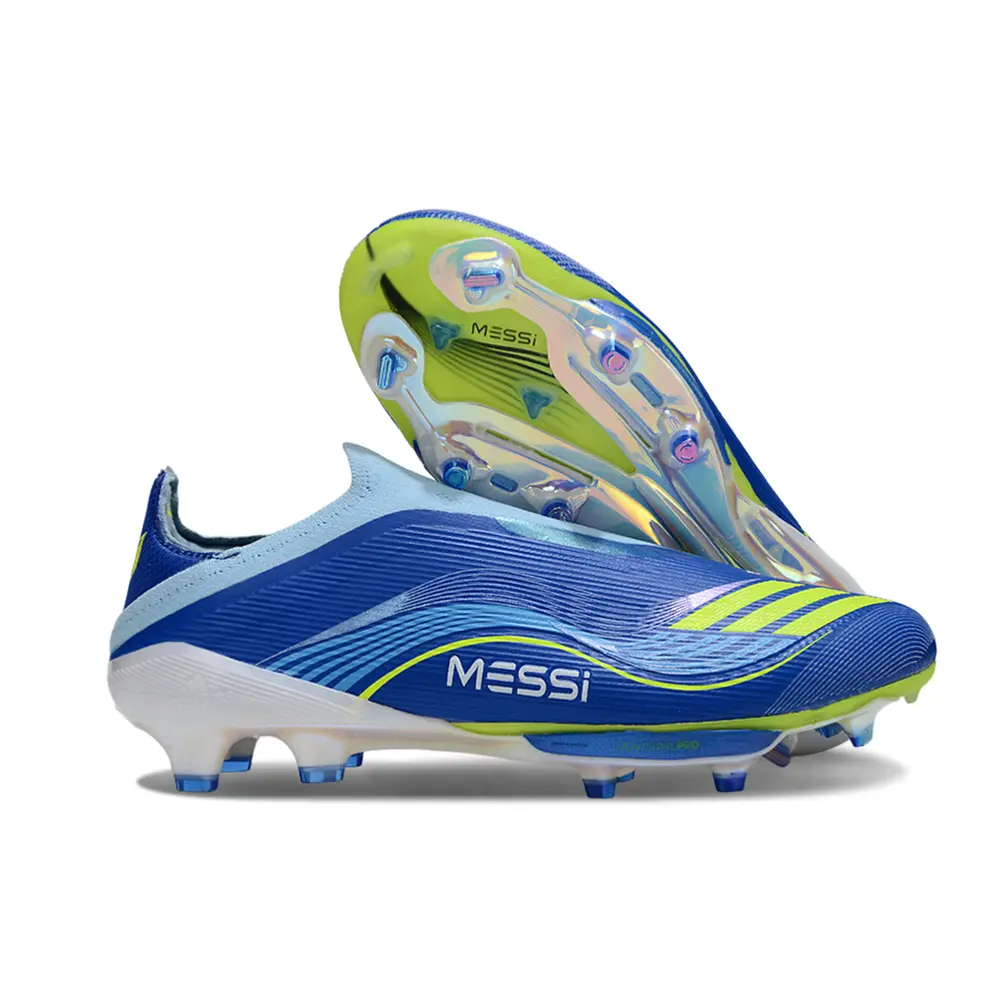 Chuteira Campo Adidas F50+ | Messi Vis10n Azul Verde