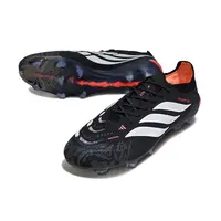 Chuteira Campo Adidas Predator 26 Elite FG Preto e Vermelho - imagem 4