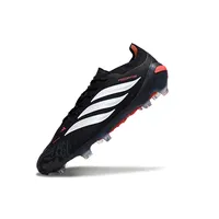 Chuteira Campo Adidas Predator 26 Elite FG Preto e Vermelho - imagem 5
