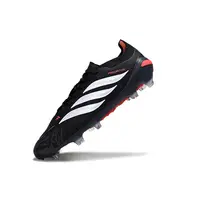 Chuteira Campo Adidas Predator 26 Elite FG Preto e Vermelho - imagem 5