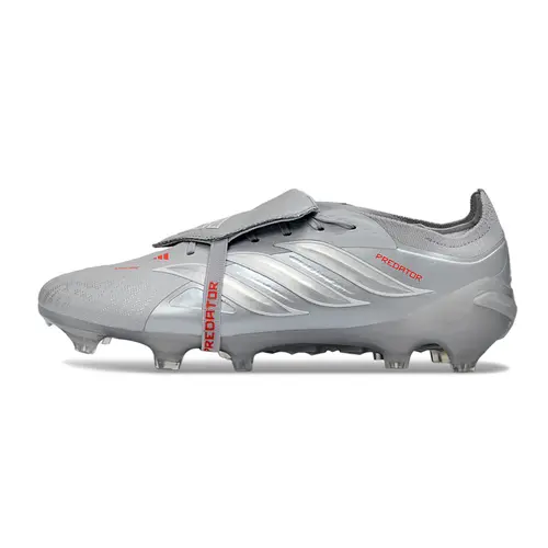 Chuteira Campo Adidas Predator Tongue 26 Elite FG Prata 
