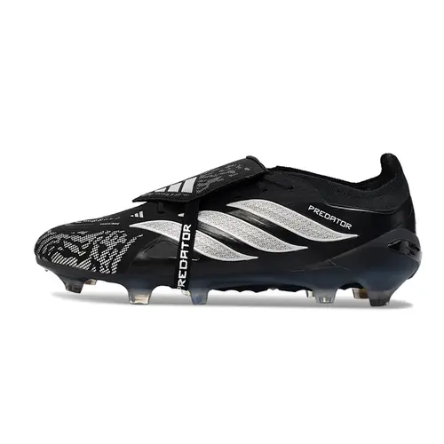 Chuteira Campo Adidas Predator Tongue 26 Elite FG Preto e Branco 
