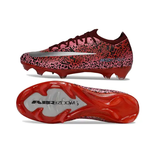 Chuteira Campo Nike Air Zoom Mercurial Vapor 16 Elite FG Bordo e Prata 