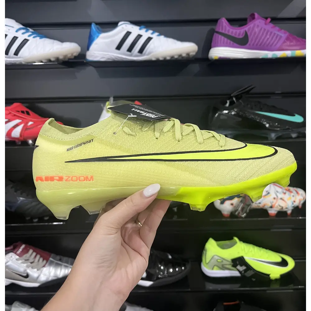 Chuteira Campo Nike Air Zoom Mercurial Vapor 16 Elite FG Verde "Max Voltage" - Pronta Entrega