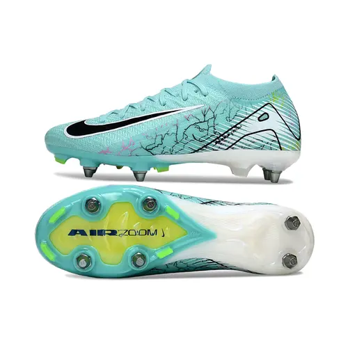 Chuteira Campo Nike Air Zoom Mercurial Vapor 16 Elite Trava Mista Verde e Preto