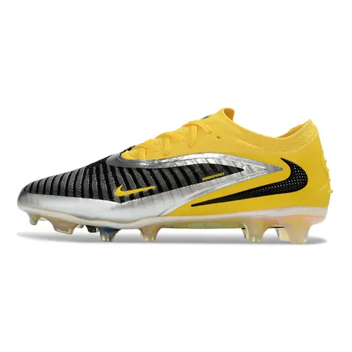 Chuteira Campo Nike Phantom GX 6 Elite FG Amarelo e Cinza