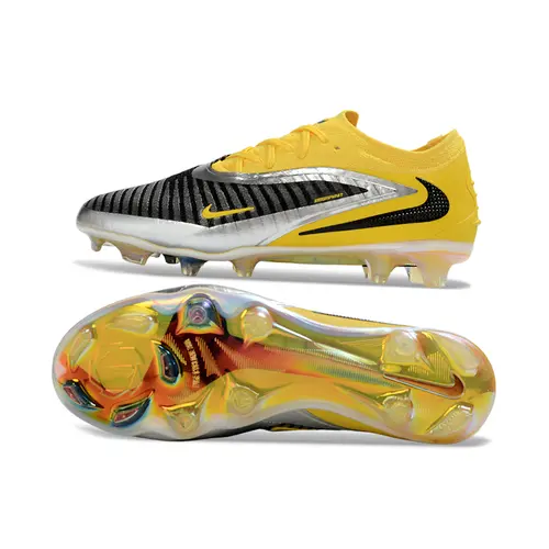 Chuteira Campo Nike Phantom GX 6 Elite FG Amarelo e Cinza