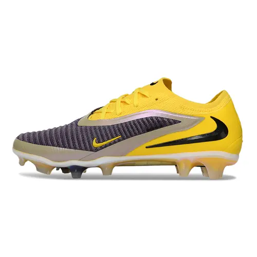 Chuteira Campo Nike Phantom GX 6 Elite FG Amarelo e Cinza