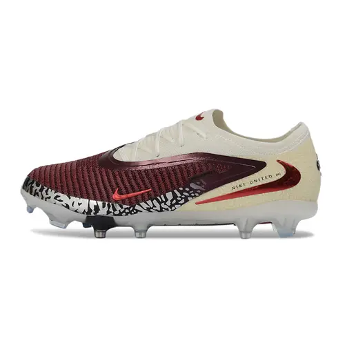 Chuteira Campo Nike Phantom GX 6 Elite FG Bordo e Branco