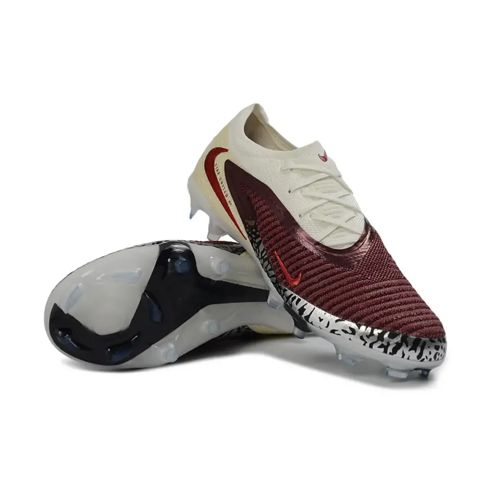 Chuteira Campo Nike Phantom GX 6 Elite FG Bordo e Branco
