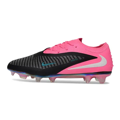 Chuteira Campo Nike Phantom GX 6 Elite FG Preto e Rosa 