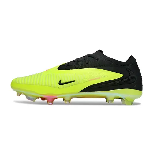 Chuteira Campo Nike Phantom GX 6 Elite FG Preto e Verde Florescente 