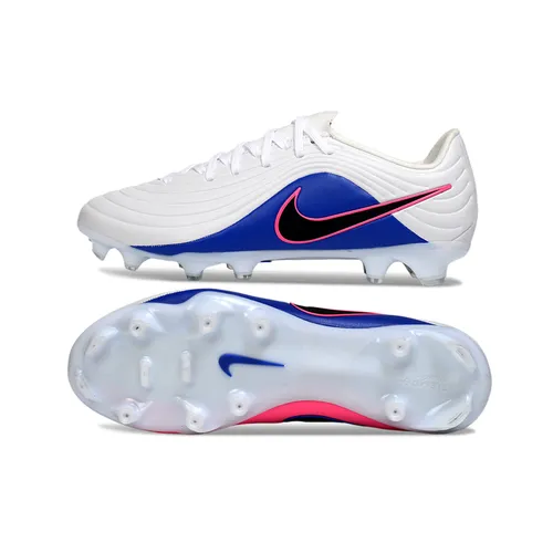 Chuteira Campo Nike Tiempo Maestro Elite FG Branco, Azul e Rosa