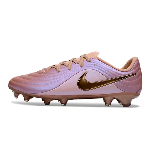 Chuteira Campo Nike Tiempo Maestro Elite FG Rose e Dourado