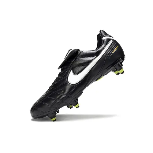 Chuteira Campo Nike Tiempo Legend 3 Elite Trava Mista Preta e Branca