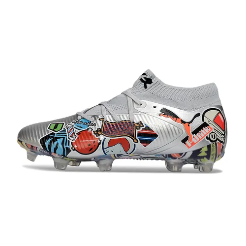 Chuteira Campo Puma Future 8 FG Prata 