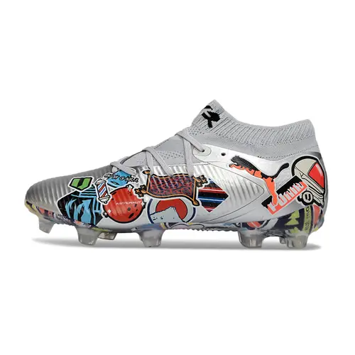 Chuteira Campo Puma Future 8 FG Prata 