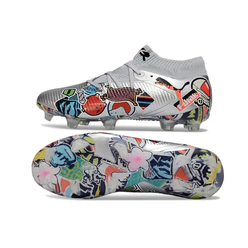 Chuteira Campo Puma Future 8 FG Prata 