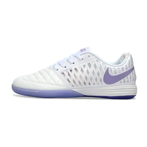 Chuteira Futsal Nike Lunar Gato II IC Branco e Roxo