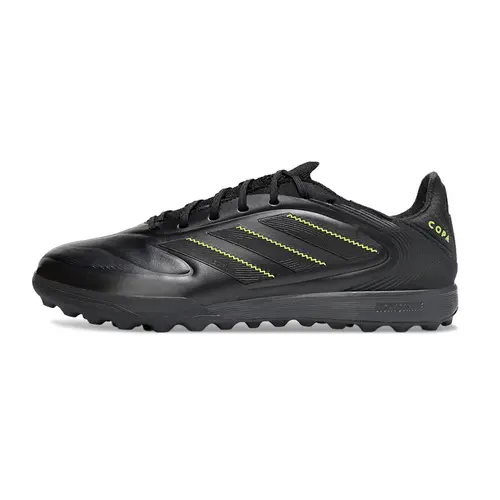 Chuteira Society Adidas Copa Pure.3 TF Preta e Verde "Electric Stealth"