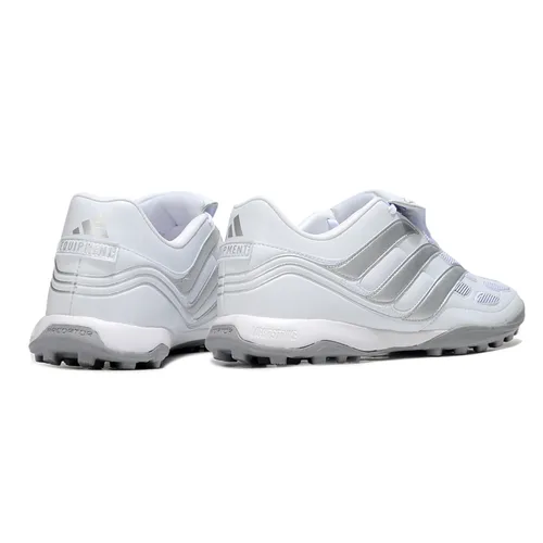 Chuteira Society Adidas Predator Precision TF Branca e Prata