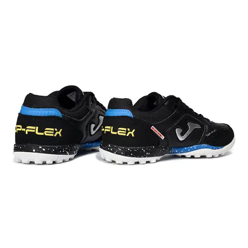 Chuteira Society Joma Top Flex Rebound TF Preta, Azul e Branca