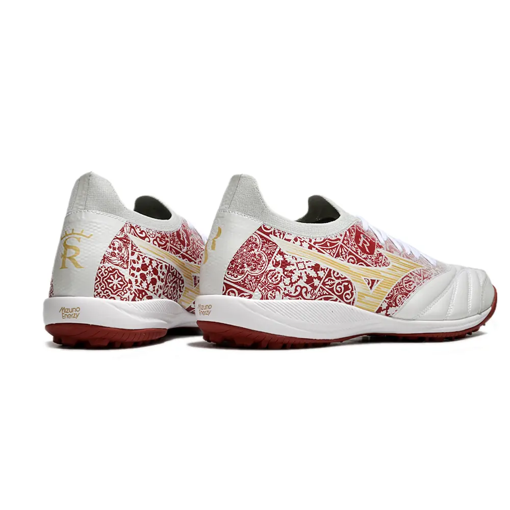 Chuteira Society Mizuno Morelia | Neo Sala TF Branca e Vermelha